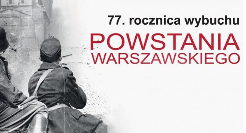 77. rocznica Powstania Warszawskiego - żołnierze - plakat 